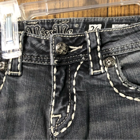 Miss Me black boot cut jeans size 26 - Picture 4 of 12